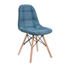 Cadeira Eames DSW Linho - Azul