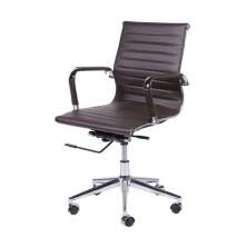 Cadeira Escritorio Eames Esteirinha Giratória Baixa Café