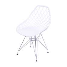 Cadeira Kaila Branca - Base Metal