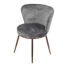 Cadeira Nanda base Cobre - Cinza