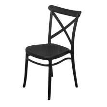 Cadeira Plats - Preta/Preta