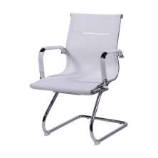 Cadeira de Escritorio Eames Esteirinha Baixa Fixa - Tela Mesh Branca
