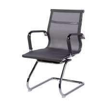 Cadeira de Escritorio Eames Esteirinha Baixa Fixa - Tela Mesh Cinza