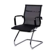 Cadeira de Escritorio Eames Esteirinha Baixa Fixa - Tela Mesh Preta