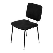 Cadeira de Jantar Modelo Batur 4 Pés - Assento em Espuma Revestido em Linho 85x48x59cm