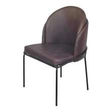 Cadeira de Jantar Modelo Denali - Assento em Espuma Revestido em Veludo 84x56x56cm