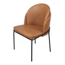 Cadeira de Jantar Modelo Denali - Assento em Espuma Revestido em Veludo 84x56x56cm