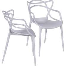 Conjunto 2 Cadeiras Sala Mesa De Jantar Solna Pintura Branca