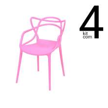 Conjunto 4 Cadeiras Allegra - Rosa