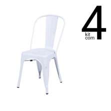 Conjunto 4 Cadeiras Tolix - Branca