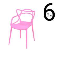 Conjunto 6 Cadeiras Allegra - Rosa