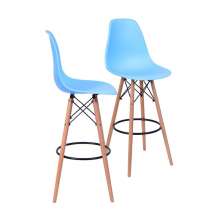 KIT 2 BANQUETAS 6602 PP AZUL CLARO
