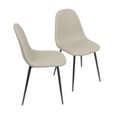 KIT 2 CADEIRAS 1111 FENDI BASE PRETA