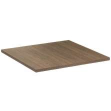 Tampo  De Mesa Quadrado Sala De Jantar 70Cm Madeira Imbuia