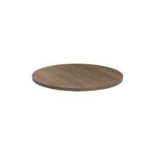Tampo  De Mesa Redondo Sala De Jantar 70Cm Madeira Imbuia