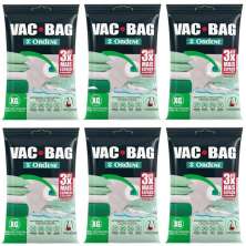 6 Vac Bag Extra Grande 80x100cm Saco à Vacuo para Edredom Ordene Transparente