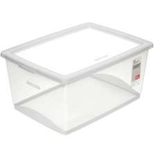 Kit 6 Caixas Organizadoras Plásticas 60L com Tampa My Closet