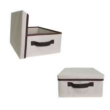 Caixa Organizadora Com Tampa 28x15x28 Puxador Alça KIT 2