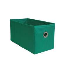 Caixa colorida Organizadora para brinquedos e closet 14x15x28 com ilhós Verde bandeira