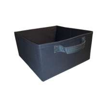 Caixa colorida Organizadora para brinquedos e closet 28x15x28 com alça Cinza