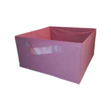 Caixa colorida Organizadora para brinquedos e closet 28x15x28 com alça Rosa
