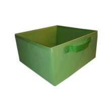 Caixa colorida Organizadora para brinquedos e closet 28x15x28 com alça Verde Limão