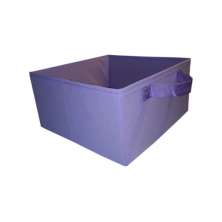 Caixa colorida Organizadora para brinquedos e closet 28x15x28 com alça lilas