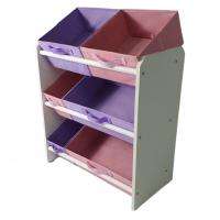 Organizador Infantil Porta Brinquedos - Montessoriano - Médio Rosa e Lilas