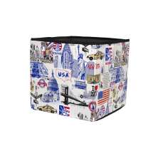 Puff / Pufe Baú  E.U.A OrganiBox 35x37x35
