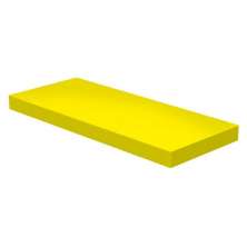 Prateleira Suporte Embutido 60x25cm Amarela - Conceito