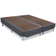 Base Box Queen Camurça II Cinza