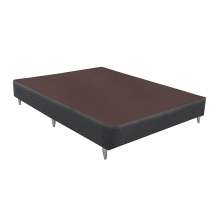Base para Cama Box Casal Linen (30x138x188) Cinza