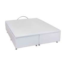 Base para Cama Box King Americana com Baú Branca