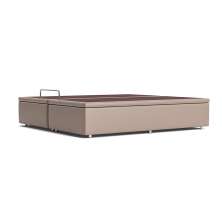 Base para Cama Box Queen Americana com Baú Bege