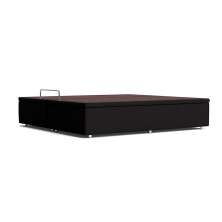Base para Cama Box Queen Americana com Baú Preta