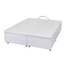 Base para Cama Box Queen Physical com Baú (39x158x198) Branca