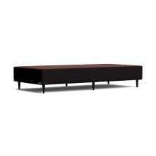 Base para Cama Box Solteiro Camurça I Preta