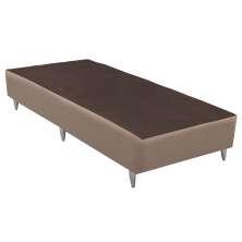 Base para Cama Box Solteiro Linen (23x78x188) Bege