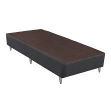 Base para Cama Box Solteiro Linen (23x78x188) Cinza