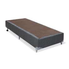 Base para Cama Box Solteiro Orthotel Grafite 88 cm