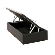 Base para Cama Box Solteiro Physical ll com Baú (39x88x188) Preta