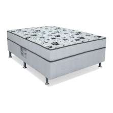 Cama Box Casal Conjugada Spring Molas Nanolastic Branca