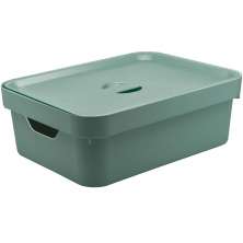 Caixa Organizadora Grande Para Closet 10l Com Tampa Nordi Verde Menta