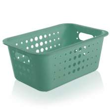 Caixa Organizadora Plástico 5l Casa Organize Cesto Closet Verde Menta