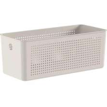 Cesto Caixa Organizadora Retangular 33x15x13cm Perfurações 6