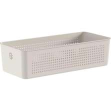 Cesto Organizador Multiuso 34x15x9cm Flow Perfurações 4,5L B