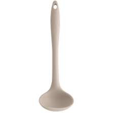 Concha De Silicone Utensílio Cozinha Talher Sopa Feijão OU Bege