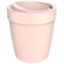 Lixeira Tampa Basculante Vitra 5l Cesto Lixo Banheiro Ou Rosa Nude