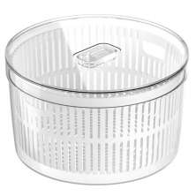 Organizador de Verduras Saladas para Geladeira 5,5l Clear Fresh Com Cesto Natural