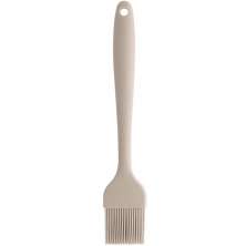 Pincel Culinário De Silicone Untar Forma Frigideira Cozinha Bege